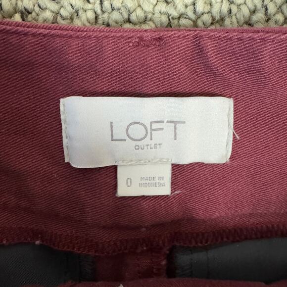 Loft Outlet Button Front Pockets Mini Skirt US Women's 0 - Picture 2 of 5
